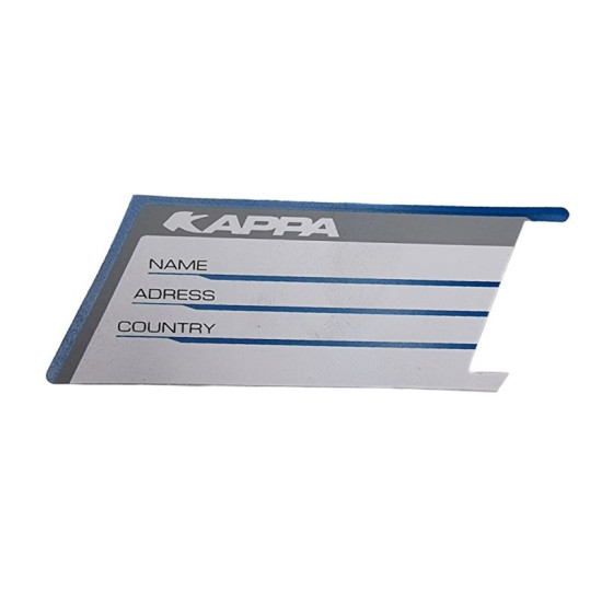 KAPPA ADRESO LENTELĖ K53N BAGAŽINEI