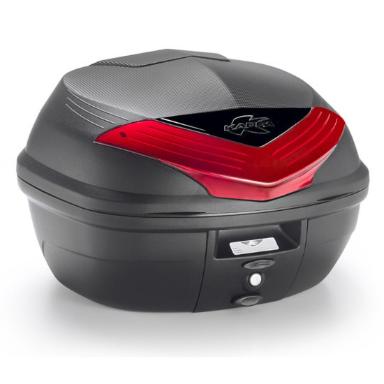 KAPPA 35L MONOLOCK CENTRINIS DĖŽUTĖ K355N2 SU RAUDONAIS ATŠVAISTAIS (SU PLOKŠTELĖMIS) – PAKEIČIA K355N