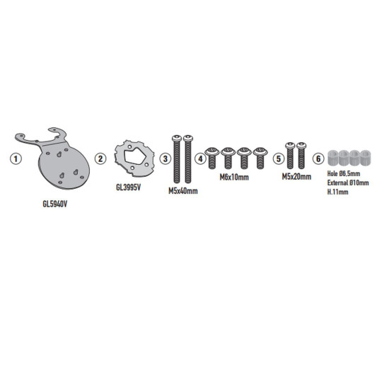 KAPPA TANKLOCK MOUNT, CF MOTO MT 450 '24-,