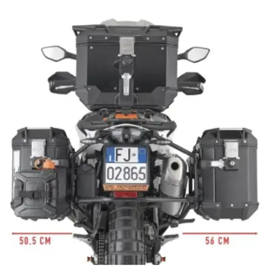 KAPPA ŠONINIS DĖŽUTĖS LAIKIKLIS, MONOKEY, PASKIRSTYMO VELŽELIS, ŠONINIS KTM 790 ADVENTURE '19-'20 '23-'25 890 ADVENTURE 