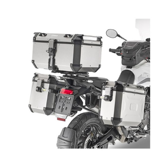 KAPPA ŠONINIO DĖŽUTĖS RĖMAS, MONOKEY ŠONINIS VAMZTELIS, TRIUMPH TIGER 900 '20-'25, - KFR K'FORCE IR KVG K'VOYAGER ALIUMI
