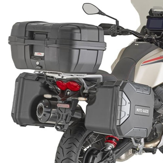 KAPPA VIRŠUTINIO DĖŽĖS LAIKIKLIO MONTAVIMO RINKINYS SRA8209 MOTO GUZZI V85 TT '24-'25 (SUDERINAMAS SU ORIGINALIU ŠONINIU