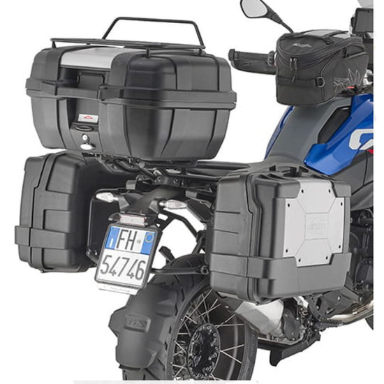 „KAPPA MONOKEY“ ŠONINIAI LAGAMINAI BMW R 1300 GS ADVENTURE '25-“, – TAIP PAT TINKA RETRO-FIT „MONOKEY KVE K'VENTURE ALU“