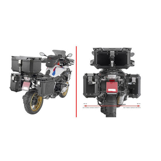 KAPPA STELAŻ KUFRÓW BOCZNYCH MONOKEY CAM SIDE BMW R 1200 GS / ADV '13-'18, R 1250 GS / ADV '19-'24 - POD KUFRY KVG K'VOY