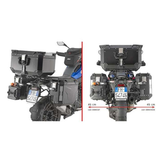 KAPPA STELAŻ KUFRÓW BOCZNYCH MONOKEY CAM SIDE BMW R 1300 GS '24-'25 - POD KUFRY KVG K'VOYAGER ALU - PRAWY KVGS33 WCIĘTY