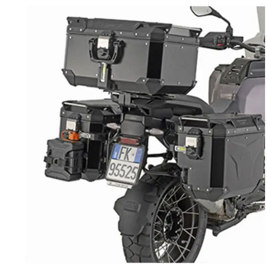 KAPPA MONOKEY ŠONINIS ŠONINIO LAIKIKLIS BMW R 1300 GS ADVENTURE '25-, - KVG K'VOYAGER ALIUMINIO ŠONINIAMS LAIKIKLIAMS - 