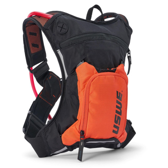 USWE CAMEL BAG MOTO HYDRO 3 FACTORY oranžinės spalvos juoda / oranžinė motociklų / motociklų krepšys, talpa 2 l skysčio 