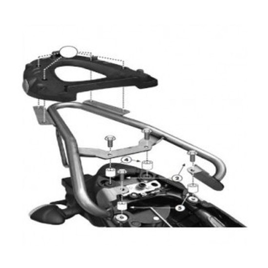 KAPPA VIRŠUTINIO DĖŽĖS RĖMAS SUZUKI GLADIUS 650 (09-16) (SU MONOLOCK PLOKŠTE)
