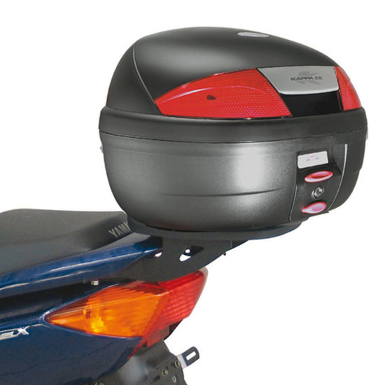 KAPPA VIRŠUTINIO DĖŽĖS RĖMAS YAMAHA Cignus X 125 (04-06), Cignus X 125 (07-15), MBK Flame X 125 (07-12) (BE PLOKŠTELĖS)