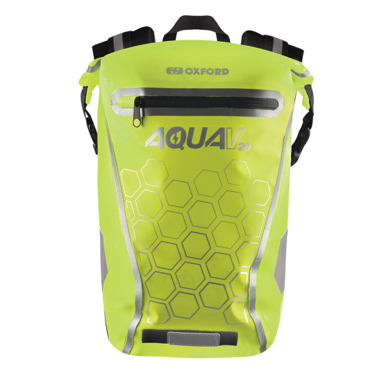 OXFORD VANDENIUI ATSPARNI KUPRINĖ, MODELIS AQUA V-20, TALPA 20L, SPALVA FLUO GELTONA / BALTA (SENAS KODAS: OL997)
