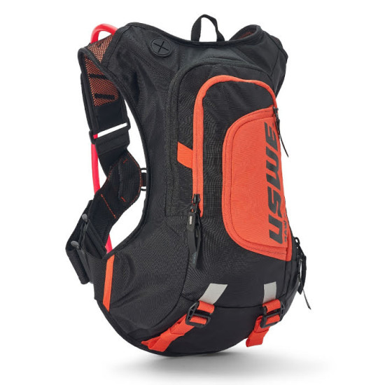 „USWE CAMEL BAG RAW“ 8 SPALVŲ JUODA / ORANŽINĖ MOTOCIKLO / MOTOCIKLO TALPA 3 LITRAI SKYSČIO (8 L KUPRINĖ + 3 L SKYSČIO) 