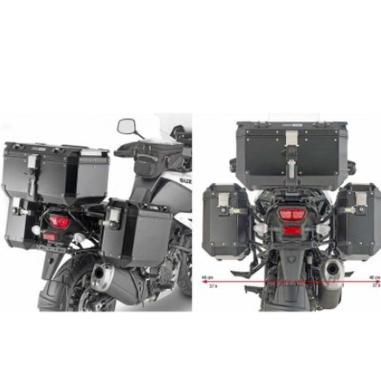KAPPA ŠONINIS DĖŽUTĖS LAIKIKLIS, MONOKEY PAVAROS ŠONAS, SUZUKI V-Strom 1050 XT / DE / SE '20-'25, - KFR K'FORCE IR KVG K