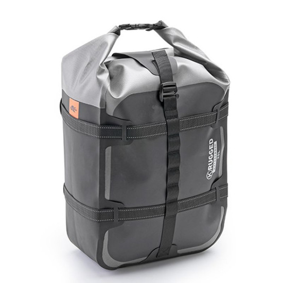 KAPPA SĖDYNĖS / BAGAŽINĖS KREPŠYS 20L 100 % VANDENIUI ATSPARUS JUODOS-SIDABRINĖS SPALVOS (K' RUGGED) (45X27X19CM)