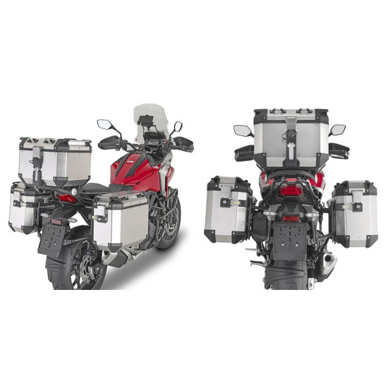 KAPPA ŠONINIS DĖŽUTĖS LAIKIKLIS MONOKEY PAVAROS ŠONAS HONDA NC 750X '21-'25, SKIRTAS KFR K'FORCE IR KVG K'VOYAGER ALIUMI