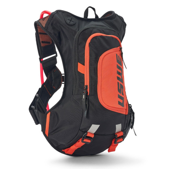USWE CAMEL BAG MOTO HYDRO 8 KOLOR CZARNY / POMARAŃCZOWY MOTO / ROWER POJEMNOŚĆ 3 LITRY PŁYN (8L PLECAK + 3L PŁYN) - ZAST