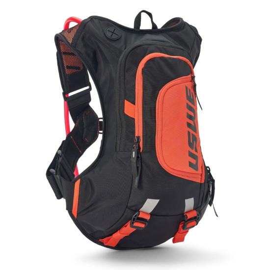 USWE CAMEL BAG MOTO HYDRO 12 SPALVŲ ORANŽINIŲ MOTOCIKLUI / MOTOCIKLUI, TALPA 3 LITRAI SKYSČIO (12L KUPRINĖ + 3L SKYSČIO)