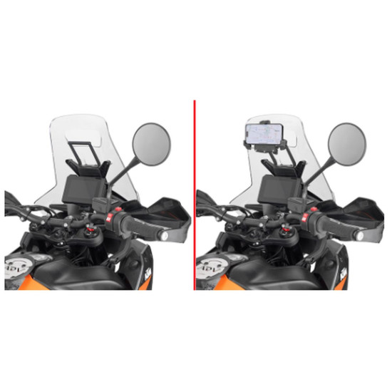 „KAPPA“ SKRIESINIS LAIKIKLIS KREPŠIAMS IR GPS / IŠMANIŲJŲ TELEFONŲ LAIKIKLIAMS TVIRTINTI KTM 790 ADVENTURE '23-'25 890 A