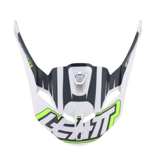 LEATT GPX 5.5 V03 šalmo skydelis, dydis M-XXL, spalva juoda / balta / žalia (atsarginės dalys)