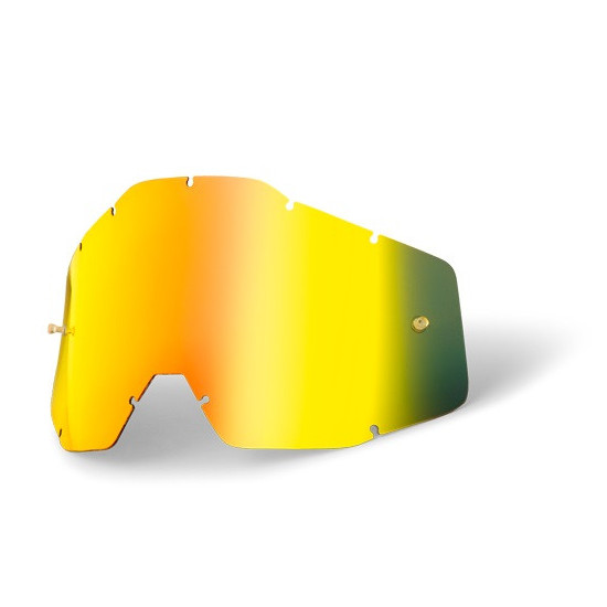 100 PROCENT WYPRZEDAŻ SZYBA / SZYBKA DO GOGLI JUNIOR ACCURI 1 / STRATA 1 YOUTH GOLD MIRROR KOLOR ZŁOTE LUSTRO Z ANTI FOG