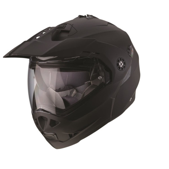 CABERG WYPRZEDAŻ KASK SZCZĘKOWY FLIP-UP ENDURO MODEL TOURMAX (PINLOCK) KOLOR CZARNY MAT ROZMIAR XS (5 / 5 GWIAZDEK W TES