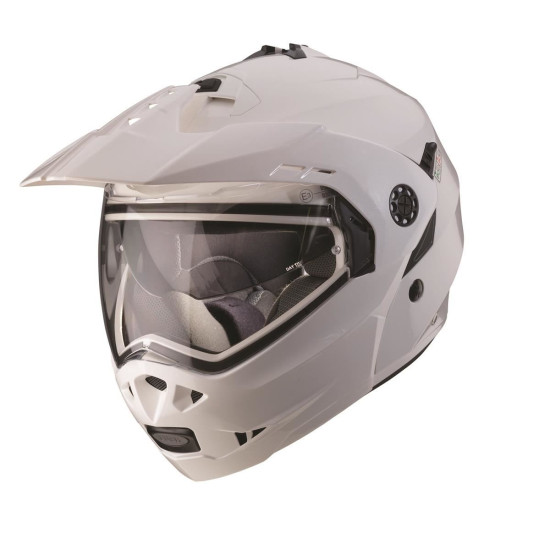 CABERG WYPRZEDAŻ KASK SZCZĘKOWY FLIP-UP ENDURO MODEL TOURMAX (PINLOCK) KOLOR BIAŁY METALIK ROZMIAR XS (5 / 5 GWIAZDEK W 