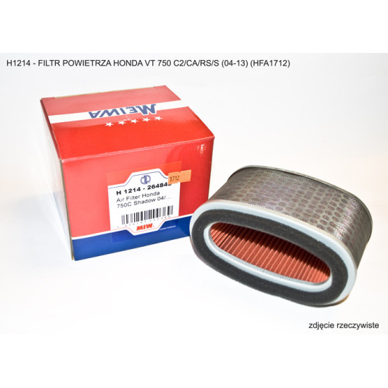 MIW (MEIWA) ORO FILTRAS HONDA VT 750 C2 / CA / RS / S '04-'20 (HFA1712) (OEM:17213-MEG-000) (50)