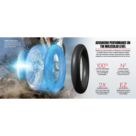 NUETECH NITROMOUSSE PUTĖS 110 / 90-19 IR 120 / 80-19 (PRIDEDA 85 G GELIO)