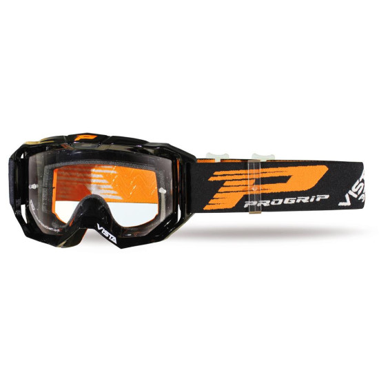 PROGRIP GOGLE PG3303-102 TR VISTA KOLOR CZARNY (SZYBA PG3310 BEZBARWNA, ANTISCRATCH, NO FOG, ANTI UV + SZYBKA PG3310 ORA