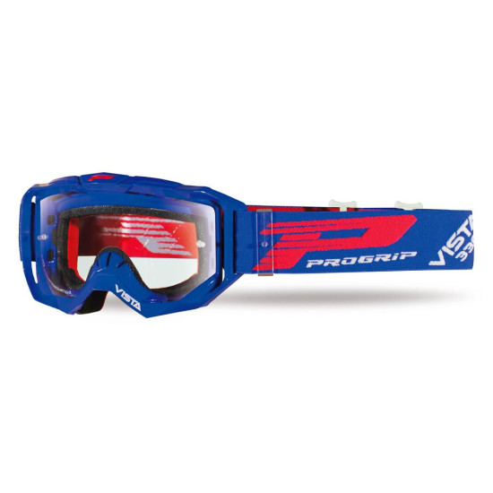 PROGRIP GOGLE PG3303-104 TR VISTA KOLOR NIEBIESKI (SZYBA PG3310 BEZBARWNA, ANTISCRATCH, NO FOG, ANTI UV + SZYBKA PG3310 