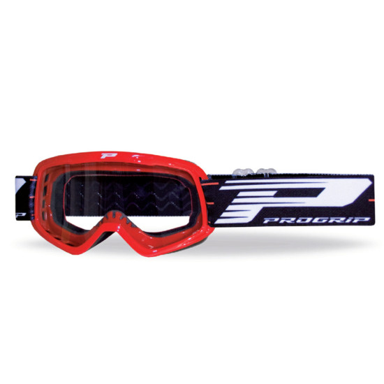 PROGRIP GOGLE PG3101-107 ATZAKI CH KID DZIECIĘCE KOLOR CZERWONY (SZYBA PG3113CH PRZEZROCZYSTA 1MM PODWÓJNA, NO FOG, ANTI