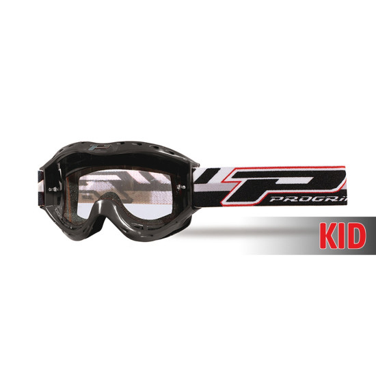 PROGRIP GOGLE PG3101-102 ATZAKI KID DZIECIĘCE KOLOR CZARNY (SZYBA PG3111 PRZEZROCZYSTA 1MM, NO FOG, ANTI UV) (PG3101BK )