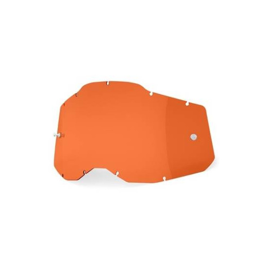 100 PROCENT RC2 / AC2 / ST2 REPLACEMENT LENS - ORANGE - SZYBA / SZYBKA DO GOGLI POJEDYNCZA RACECRAFT 2 / ACCURI 2 / STRA