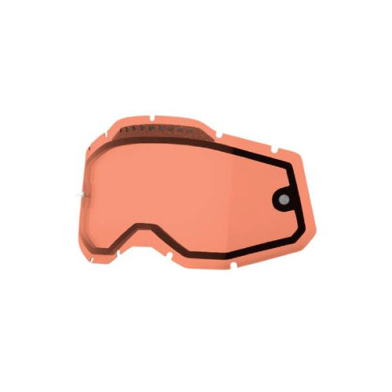 100 PROCENT RC2 / AC2 / ST2 REPLACEMENT LENS - VENTED DUAL PANE ROSE - SZYBA / SZYBKA DO GOGLI RACECRAFT 2 / ACCURI 2 / 