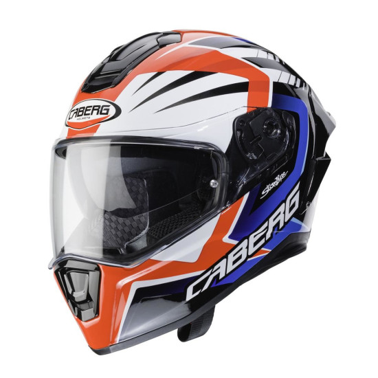 CABERG IŠPARDAVIMAS UŽDARAS ŠALMAS SU SKYDELIU, MODELIS DRIFT EVO MR55 (SU TAMSIU SKYDELIU), SPALVA RAUDONA / MĖLYNA / B