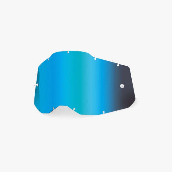100 PROCENT RC2 / AC2 / ST2 REPLACEMENT LENS - MIRROR BLUE, SZYBA / SZYBKA DO GOGLI POJEDYNCZA RACECRAFT 2 / ACCURI 2 / 
