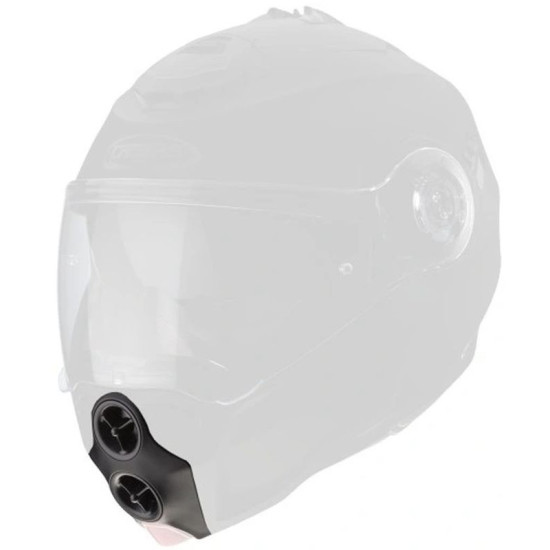 CABERG PARTS PRIEKINIS ORO ĮSIURBIMAS DROID ŠALMUI, MATINĖS JUODOS SPALVOS