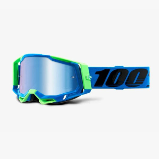 100 PROCENT WYPRZEDAŻ GOGLE RACECRAFT 2 FREMONT - MIRROR BLUE LENS - KOLOR NIEBIESKI / ZIELONY SZYBKA NIEBIESKIE LUSTRO