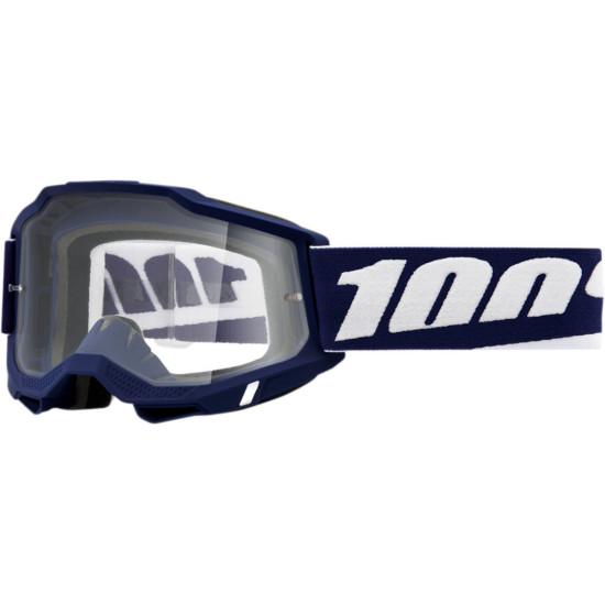 100 PROCENT GOGLE ACCURI 2 MIFFLIN - CLEAR LENS - KOLOR GRANATOWY / BIAŁY SZYBKA PRZEŹROCZYSTA