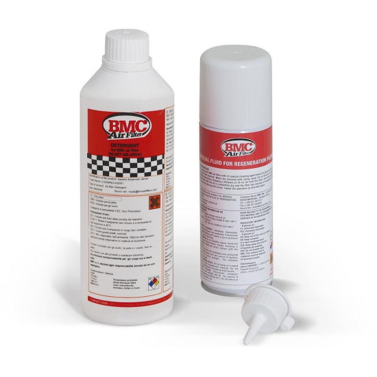 BMC ZESTAW PŁYNY (OLEJE) DO CZYSZCZENIA / MYCIA / NASĄCZANIA FILTRÓW POWIETRZA SPRAY (COMPLETE WASHING KIT, DETERGENT+SP