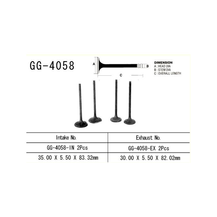 VESRAH Exhaust valve KAWASAKI KLX 450 '08 -'12 (2 for Engine) (Made in Japan)