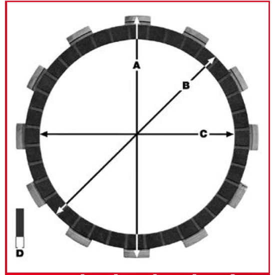TRW LUCAS clutch discs KAWASAKI KX 60 93-99, KX 65 00-13, KLX 110 02-, SUZUKI RM 65 03-05, DRZ 110 03-05, (EBS4438) (discount