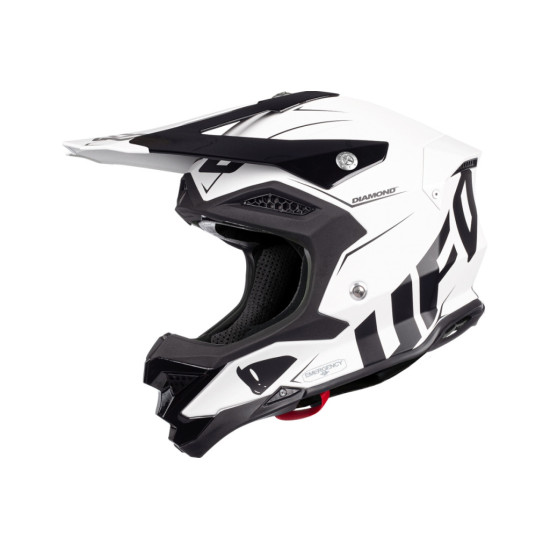 UFO KASK DIAMOND CROSS CARBON FIBERGLASS MADE IN ITALY KOLOR CZARNY / BIAŁY ROZMIAR XL - WYPRZEDAŻ