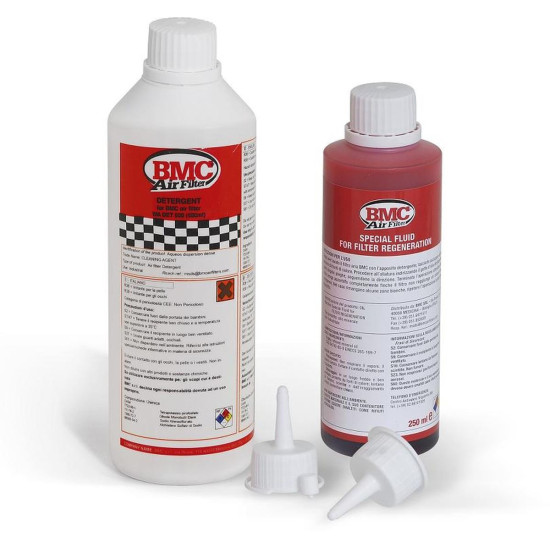 BMC ZESTAW PŁYNY (OLEJE) DO CZYSZCZENIA / MYCIA / NASĄCZANIA FILTRÓW POWIETRZA (COMPLETE WASHING KIT, DETERGENT+OIL BOTT