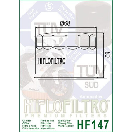 ALYVOS FILTRAS HIFLO HF147