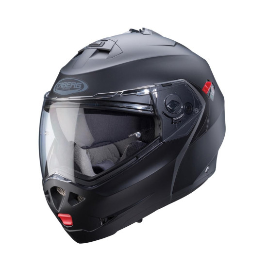 CABERG ATLENKIAMAS KALNŲ ŠALMAS, MODELIS DUKE X, VIENOS SPALVOS, MATINIS JUODAS, L DYDIS (SU PINLOCK UŽRAKTU)