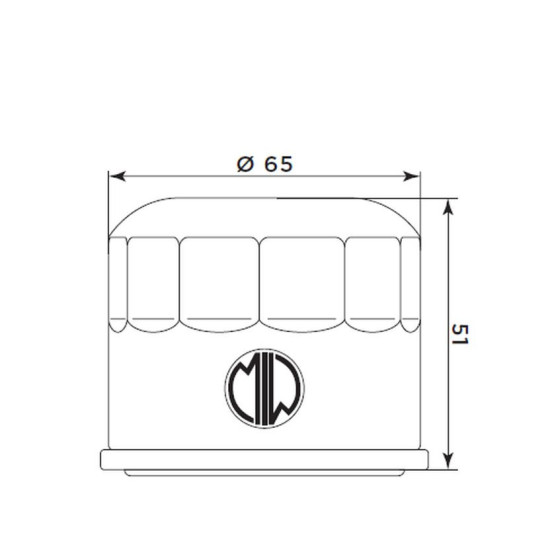 MIW (MEIWA) ALYVOS FILTRAS BMW R18 / B / CLASSIC / ROCTANE / TRANSCONTINENTAL '20-'25 (OEM: 13718411061)