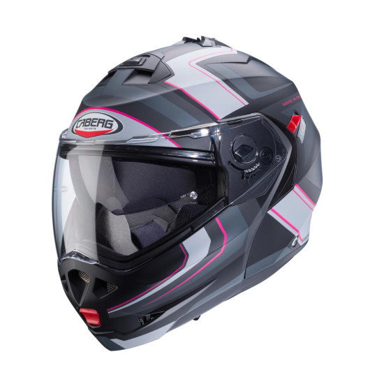 CABERG IŠPARDAVIMAS ATLETAMPAS ŠALMAS, MODELIS DUKE X, SPALVA MATINĖ JUODA / PILKA / SIDABRINĖ / FUKSIJOS (RYŠKIAI ROŽIN