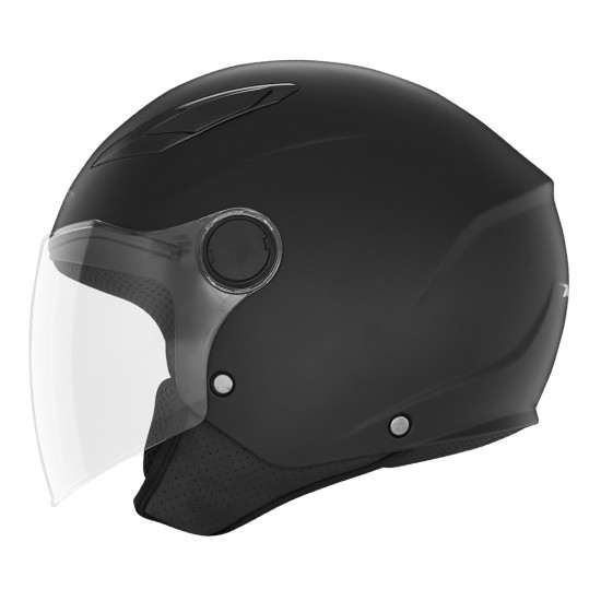 NOX JET N710 VAIKIŠKAS / JAUNIMO ATVIRAS ŠALMAS, MATINIS JUODA, DYDIS XL