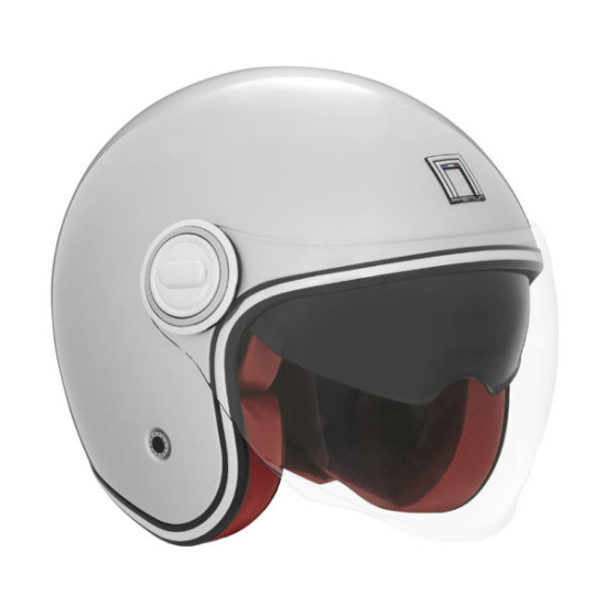 NOX AKCIJOS PREMIUM KLASĖS ATVIRAS ŠALMAS JET HERITAGE VIENOS SPALVOS SIDABRINIS XL DYDIS