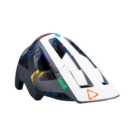 LEATT MTB dviratininko šalmas ALLMTN 4.0 V24, džiunglių spalvos, tamsiai mėlyna / balta, dydis L (59-63 cm)